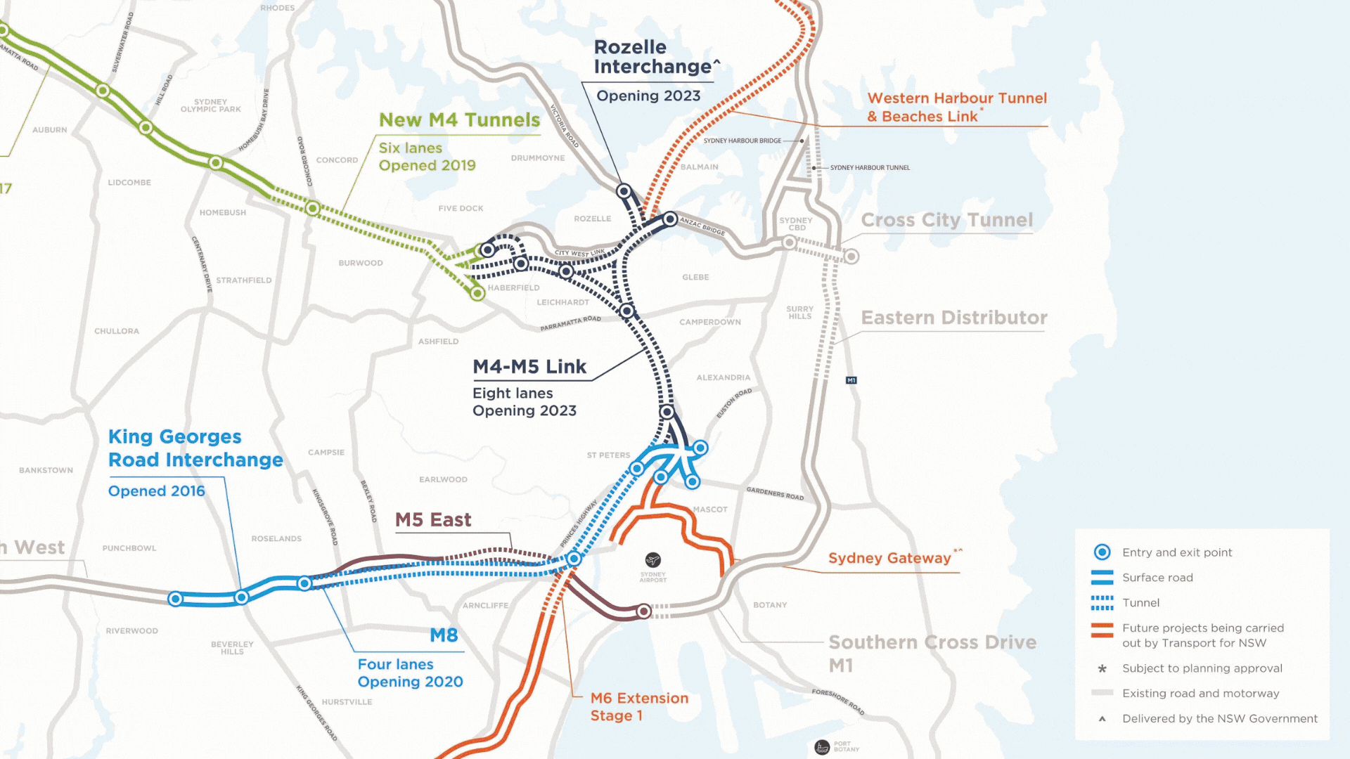 Sydney infrastructure and growth map